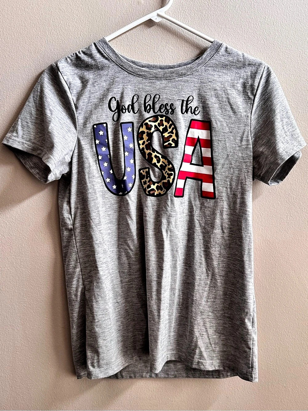 Customized Apparel Graphic USA Short Sleeve Tee